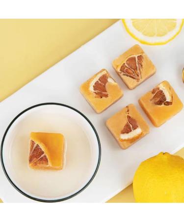 Rock Sugar Lemon Tea Lemon Honey Rock Candy 310g Yellow Lump Rock Sugar with Lemon Sugar Cubes Lemon Honey Candy Caffeine Free Individual Package - Buy Online on GoSupps.com