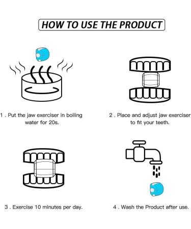 Jaw Trainer & Exerciser Set - 3 Pieces for a Beautiful Jawline | International Shipping Available - Buy Online on GoSupps.com
