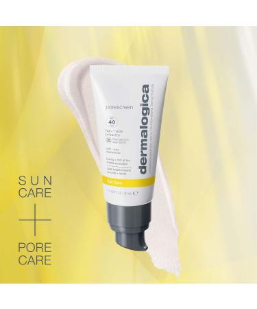 Dermalogica Porescreen Mineral Face Sunscreen SPF 40 | Pore-Reducing Primer & Zinc Oxide Protection - 1 fl oz - Buy Online on GoSupps.com
