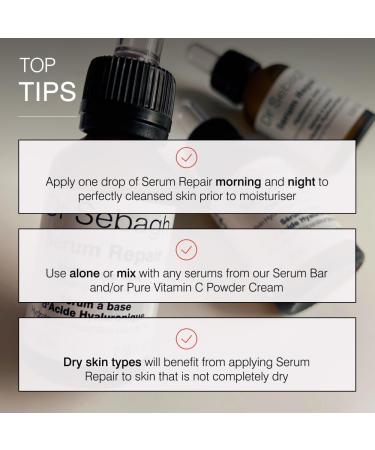 Dr Sebagh Serum Repair Hyaluronic Acid - Hydrating Anti-Aging Facial Serum | 0.68 fl Oz - Boost Glow & Repair Skin - Buy Online on GoSupps.com