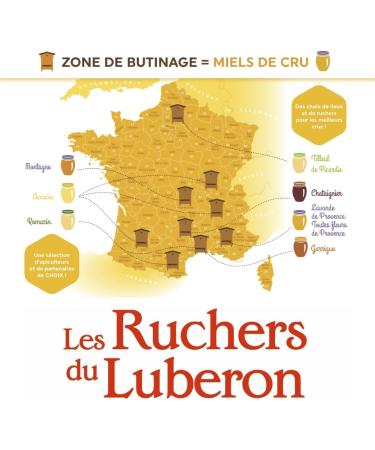 Les Ruchers du Luberon - French Lavender Honey 750g - French Raw Honey - Natural - Unfiltered - Naturally Crystallized - Buy Online on GoSupps.com
