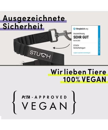 STUCH Universal Bungee Safety Belt for Dogs & Cats - Red | Fits All Breeds & Cars | Secure Travel Solutions - Buy Online on GoSupps.com