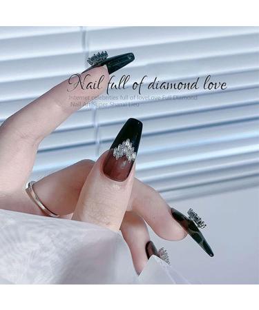 Nail Art Glitter Sweet Nail Jewelry Pendants 3D Heart with Pearl Alloy Nail Rhinestones(2008) Style2008 - Buy Online on GoSupps.com