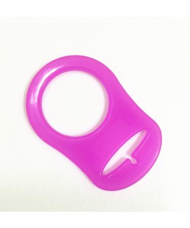Mamasliebchen silicone ring (adapter) for pacifier chains (dark pink)