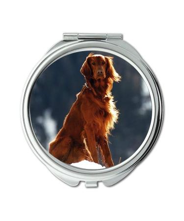 YENDOSTEEN Mirror Travel Mirror Animal Pet Setter Dog Pocket Mirror portable mirror