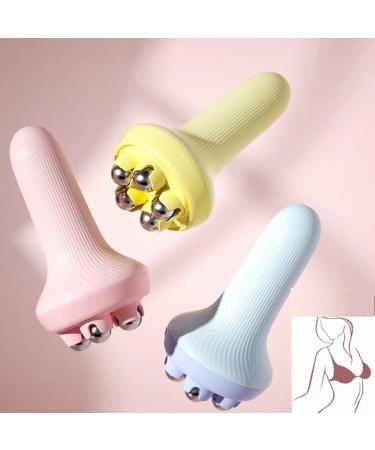 Buy JAYIOLA 3x Handheld Mini Roller Beads Massager - Portable Neck & Shoulder Relief - Travel-Friendly - Yellow - Buy Online on GoSupps.com