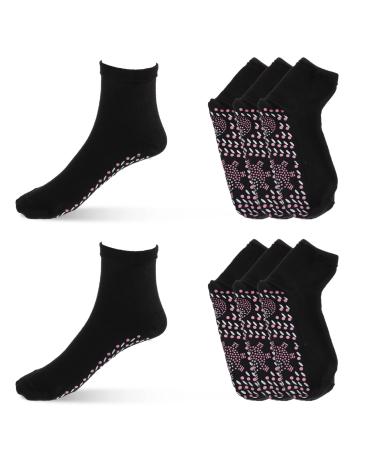 Magiclulu 4 pairs of self-warming socks shape socks from Turmaline Veneeseheal Hyperthermie socks socks women hike Handled socks winter socks cotton.