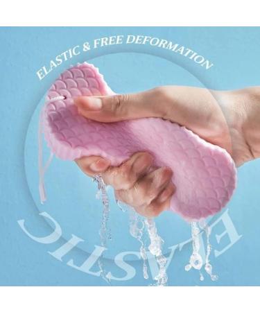 FENGZHAO Bath Sponge 4pcs Exfoliating Shower Brushes Set for Women - Soft Sponge for Dead Skin Removal - Buy Online on GoSupps.com