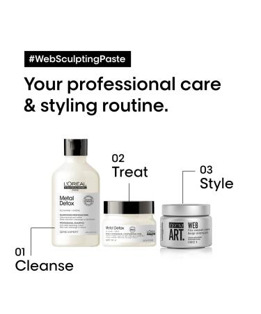 L'Oreal Professionnel Web Sculpting Paste Provides Benefits of Hair Gel and Hair Pomade For All Hair Types Pomade and Styling Gel Provides Strong Hold 150 ML - Buy Online on GoSupps.com