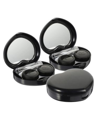 Solustrie 3 sentences Contact lens tank portable travel contact lens set carrier bag contact lens holder lens holder.