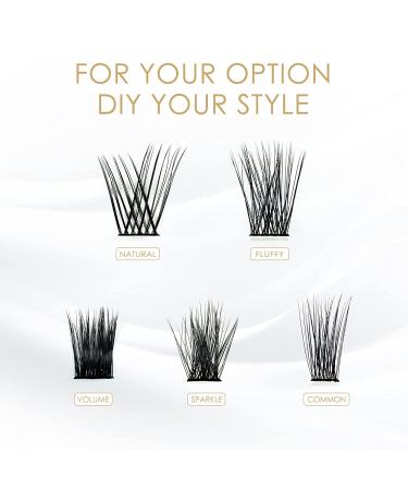 LANKIZ 48 Pcs DIY Eyelash Extension Kit - Soft & Lightweight Individual Lash Extensions 10-16mm Mix - Wide Band Cluster Lashes for Home Use - Buy Online on GoSupps.com