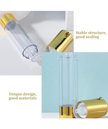 Airless Pump Bottles Set - 3PCS 15ml/30ml/50ml Travel Containers for Toner Lotion Serum - Refillable & Sealed Travel Pumps - Buy Online on GoSupps.com