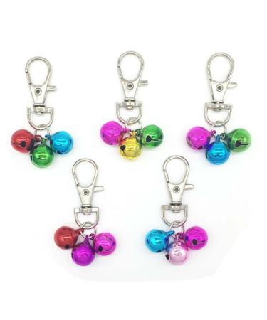 BeeSpring Pet Collar Bells Charms Pendants for Dog Cat Collars Necklace Decoration Ornaments Accessories (5 Pcs)