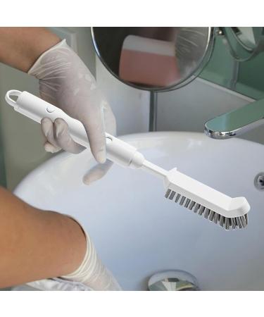 Long Handle Brush - Sweeping Brush | Scrubbing Brush with Long Handle | Small Cleaning Brushes for Tight Spaces | Kitchen Cleaning Tools with Crevice Brush for Window Track Door Grooves Vent Fan - Buy Online on GoSupps.com