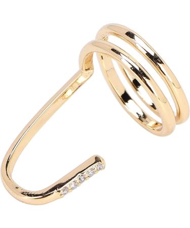 TYCIONG Decorative Nail Ring Fashion Fingertip Jewelry Nail Art Ring Ladies Wearing Nail Accessories (3050 gold) - Buy Online on GoSupps.com