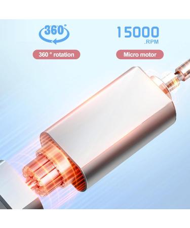 YOXIER Adjustable Speed Nail Drill Professional Manicure Kit Portable Cordless Electric Usb Rechargeable 3 Speeds 6 Bits Sander Tools for Home White - Buy Online on GoSupps.com
