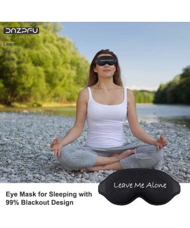 3D Sleep Mask - 100% Blackout Eye Mask for Sleeping - Funny Design for Women & Men - Leave Me Alone - Buy Online on GoSupps.com