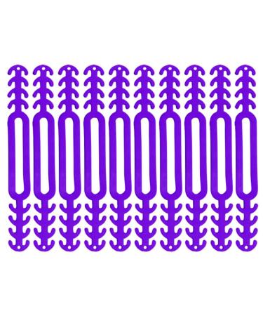 10/20 pieces of silicone-face ear hooks adjustable slip-resistant extension closure anti-lure ear protection buckle strap for children adults china purple 10 pieces TPR purple 10st China