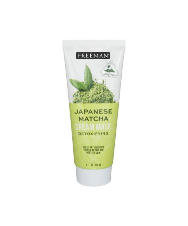 Freeman Exotic Blends Japanese Matcha Cream Face Mask Skin Repairing & Detoxifying Facial Mask Rids Impurities Clean Skincare For Oily & Normal Skin Types 6 fl. oz./175 ml. Tube Japenese Matcha Cream 6 fl. oz.