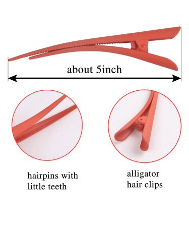 Duck Bill Hair Claws - 5 Inch Non-Slip Alligator Clips for Women Styling - 10 Pack - Buy Online on GoSupps.com