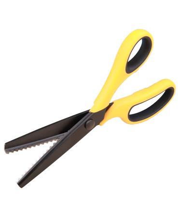 Hui Tong 9inch Pinking Shears  Fabric scissor Suitable for Left and Right Hands Sharp and Durable  Soft and Non-Slip