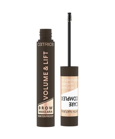 Catrice Volume & Lift Brow Mascara Waterproof eyebrows No. 040 Dark Brown Brown Fixing natural vegan waterproof microplastics particles free (5ml) 040 Dark Brown 5 ml (1 Pack)