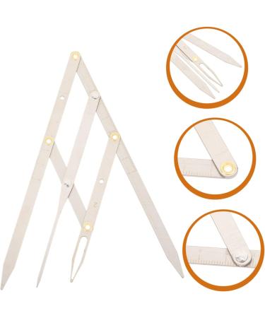 Anneome 1pc Second Generation Scale Makeup Kits Eyebrow Shape Molds Eyebrow Tattooing Ruler Tracer Bagged 25x5x0.6cm Silver - Buy Online on GoSupps.com