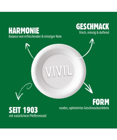 Vivil Roll Natural Peppermint Gluten-Free & Vegan Fresh Pastilla 3 Pack (3 x 29g) Refreshing Peppermint Taste Ship Internationally! - Buy Online on GoSupps.com
