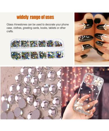 AUklOPVZZ Micro Nail Beads Crystal Rhinestones Professional Gravel Stone DIY Supplies Versatile Usages Eye-catching for Home Use 11color 1440 - Buy Online on GoSupps.com