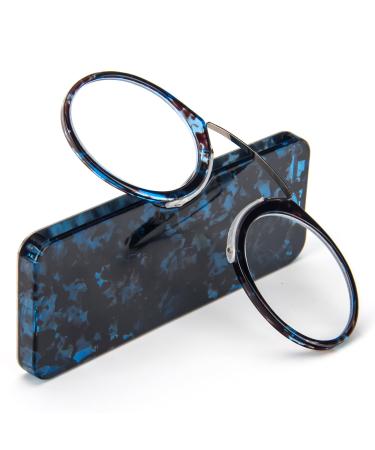 Kokobin Unisex Reading Glasses Compact visual aid mini nose clip B gellose reading glasses slide-resistant reading aid- always at hand (blue leopard +2.0) - Buy Online on GoSupps.com