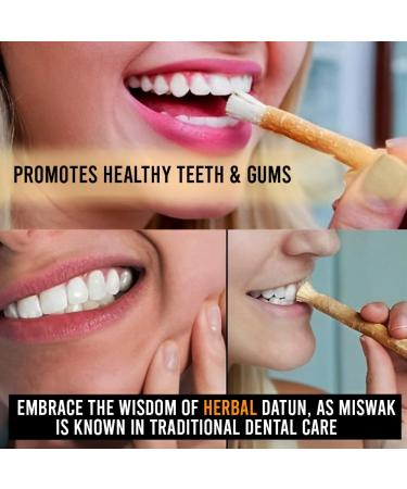 BML 3 x Miswak Natural Dental Chew Thick Herbal Stick Vacuum Packed Sewak Datun for Ancient Remedy Promotes Healthy Teeth & Gums and Ensures Fresh Breath - Buy Online on GoSupps.com
