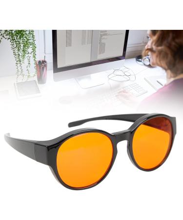 Shop Tefola Anti Blue Light Glasses | Amber Orange Lenses | Fits Over Prescription | Round Frame | International Shipping Available - Buy Online on GoSupps.com