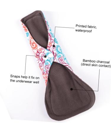Magiclulu 12-Pc Washable Aunt Towel Fabric Bandage - Reusable Menstrual Pads & Period Bindings for Women - Buy Online on GoSupps.com