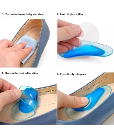 Orthotics Arch Support Gel Insoles for Flat Feet & Arch Pain Relief - L Size | Comfortable & Durable Foot Support - Buy Online on GoSupps.com