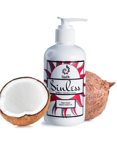 Sinless Tahitian Self-Tanner with Organic & Natural Ingredients Tanning Lotion Sunless Tanning Lotion for Darker Bronzer Skin Fake Tan Skin Care