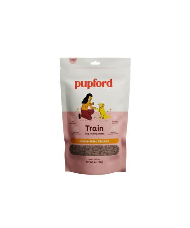 Pupford Freeze Dried Dog Training Treats | 475+ Dog & Puppy Treats - Low Calorie, Healthy, Savory & Delicious, The Perfect High Value Training Reward - Made in USA | Options: Beef Liver, Chicken, Rabbit, Salmon & Sweet Potato Chicken 4 Ounce (Pack of 1)
