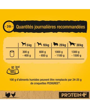Pedigree Protein + Dog Meals - Turkey and Chicken Terrine Box for Adult Dogs - 800 g Pack of 12 (800 g x 12) - Buy Online on GoSupps.com