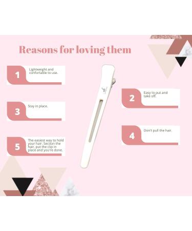 Ab extensions Non-Slip Hair Clips by For Styling Sectioning - Cutting Hairstylist Accessories Professional Quality (Pack Of 6 And 2 Additional Silicones Strips) - Buy Online on GoSupps.com
