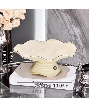 Fruit Snack Tray Luxurious Fruit and Snack Tray - Elegant Home Decor for Living Room | Elegant and High-end Dried Fruit and Candy Dish for Coffee Tables - Buy Online on GoSupps.com