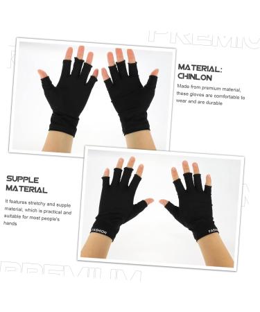 minkissy 4 Pairs Nail Protection Gloves Miss Protector Manicure Nylon - Buy Online on GoSupps.com