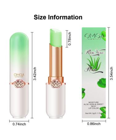 BINGBRUSH Aloe Vera Color Changing Lipstick Queen PH Mood Long Lasting Set - Moisturizing Lip Gloss & Balm Tinted Magic Stain for Women - 2 Count - Buy Online on GoSupps.com