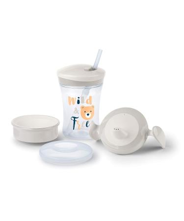 Buy NUK 3-in-1 Drinking Cup Set | Trainer Cup & Magic 360 Cup | BPA-Free Bear Design | For 6+ Months 230ml | International Shipping Available - Buy Online on GoSupps.com