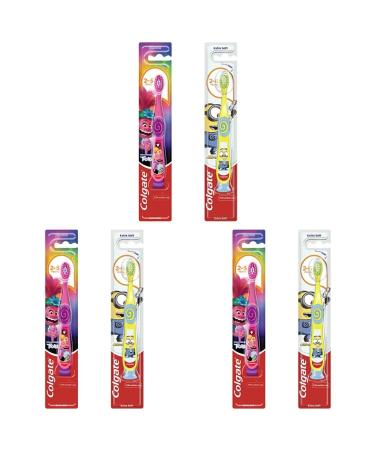 Colgate toothbrush smiles for children 2 6 years extra gentle 1 piece - manual toothbrush with suction cup design is not freely selectable (pack with 3)