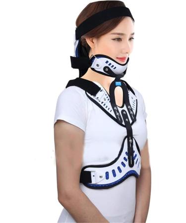 SHANRROW Adjustable Head Neck Chest Orthosis | U Lumbar Support - Breathable & Angle Adjustable for Ultimate Comfort - Buy Online on GoSupps.com