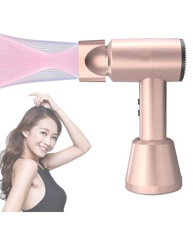 Mini Cordless Hair Dryer Rechargeable Blow Dryer with Magnetic Nozzle Hair Dryers Hot/Cold Air Built-in Battery for Women Kids Outdoor Camping Beaches