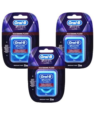 3 x 35m Dental Floss 3D White Teeth Cool Mint Thread Clean Gums Oral Mouth Care - Buy Online on GoSupps.com