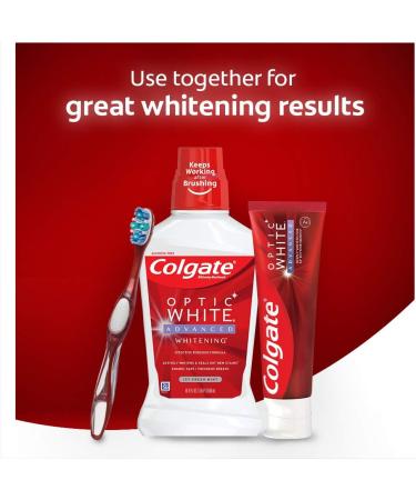 Colgate Optic White Advanced Teeth Whitening Toothpaste Icy Fresh 133 mL - Buy Online on GoSupps.com