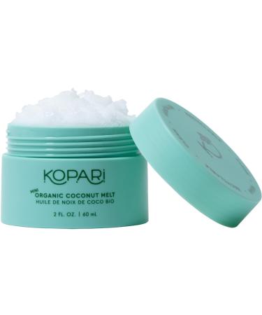 Kopari Coconut Mini Melt - All-over Skin Moisturizing  Under Eye Rescuing  Hair Conditioning + More With 100% Organic Coconut Oil  Non GMO  Vegan  Cruelty Free  Paraben Free and Sulfate Free 2.5 Oz