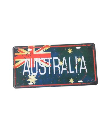 Alipis Emblems Antique Signs Iron Sign Painting Iron Painting Tin Signs License Plate Signage Vintage