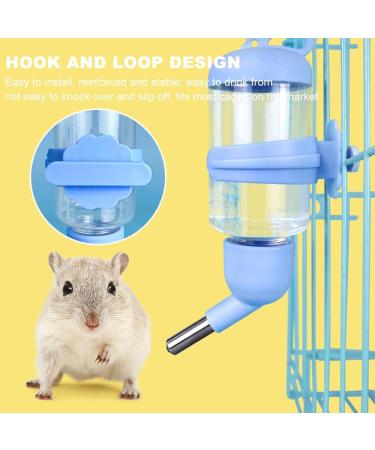 Bncxdc Hamster Water Bottle Rabbit Water Bottles 2PCS 250ML/8.45OZ Free Standing Small Animal Water Bottle No Drip Plastic Hanging Water Bottle Automatic Water Bottle Dispenser (Blue Gray) - Buy Online on GoSupps.com